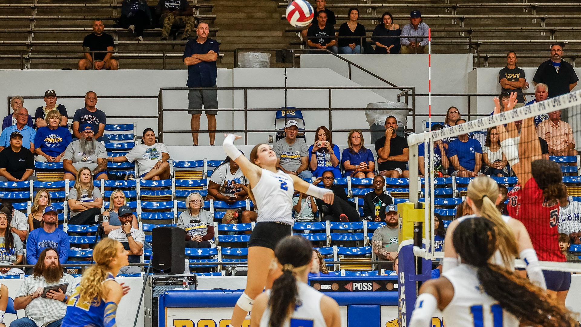 Slide 4 - NAIL-BITER MATCHUP END IN 3-0 SWEEP FOR LADY PIONEERS
