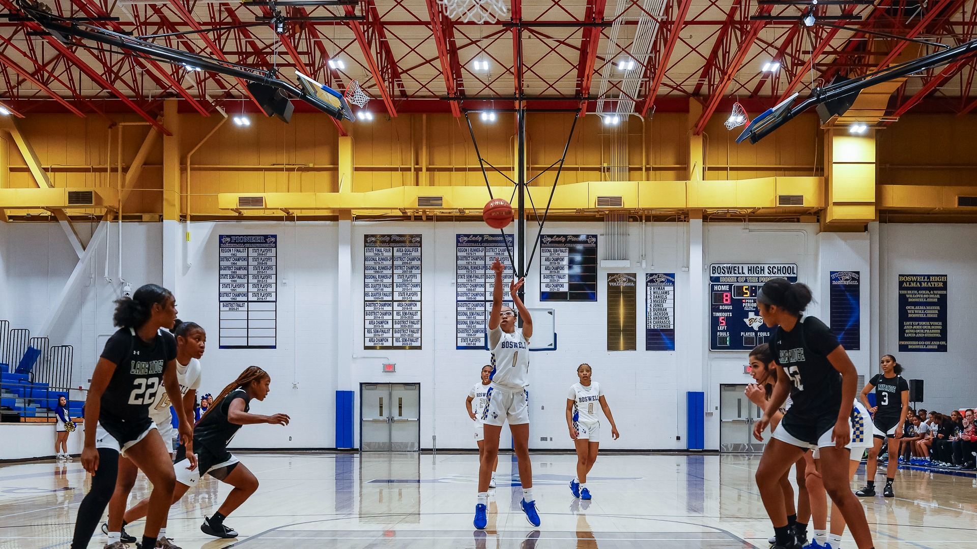 Slide 0 - LADY PIONEERS FIGHT VALIANTLY AGAINST LAKE RIDGE
