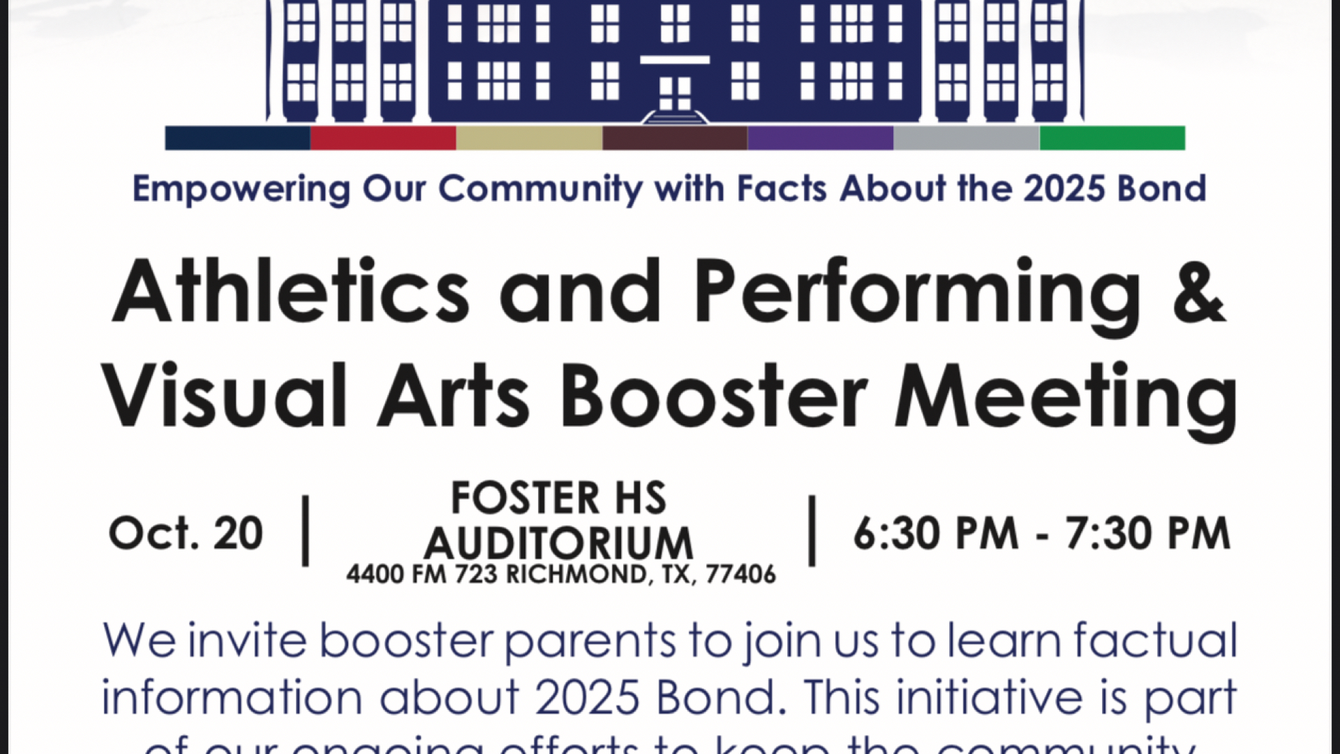 Slide 2 - Bond 2025-Come hear how this affects athletics