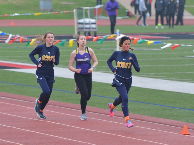 2019 Coppell Relays - Freshman Lola Rodriguez and Junior Olivia Whann - 800 M Run