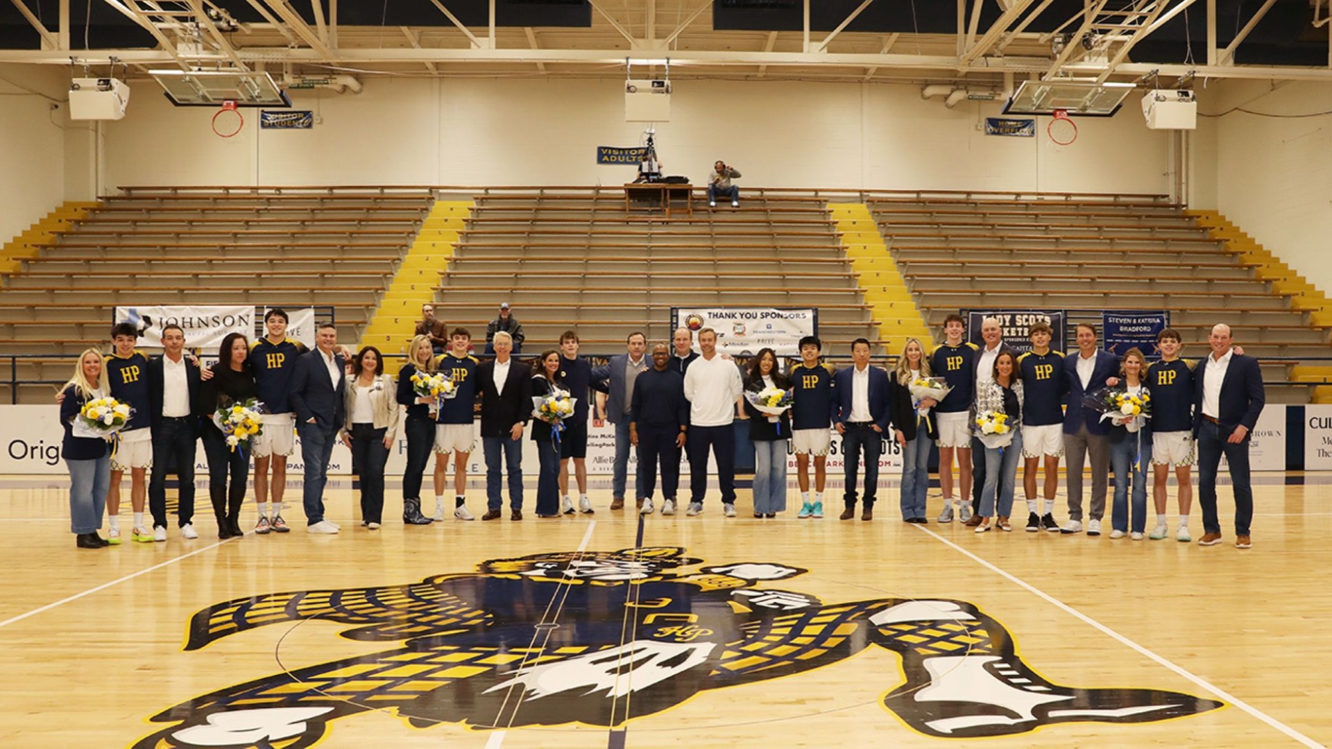 Slide 0 - Scots Senior Varsity Basketball Players Recognized on Senior Night