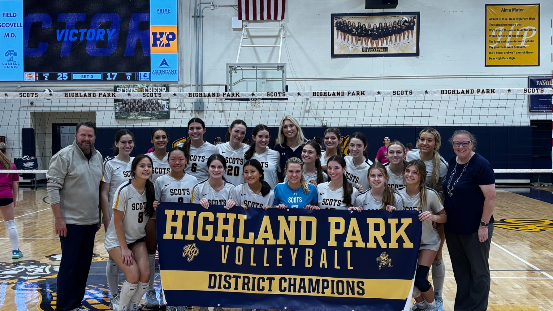 Slide 0 - Scots Varsity Volleyball - Co-District 12-5A Champions - Congratulations!
