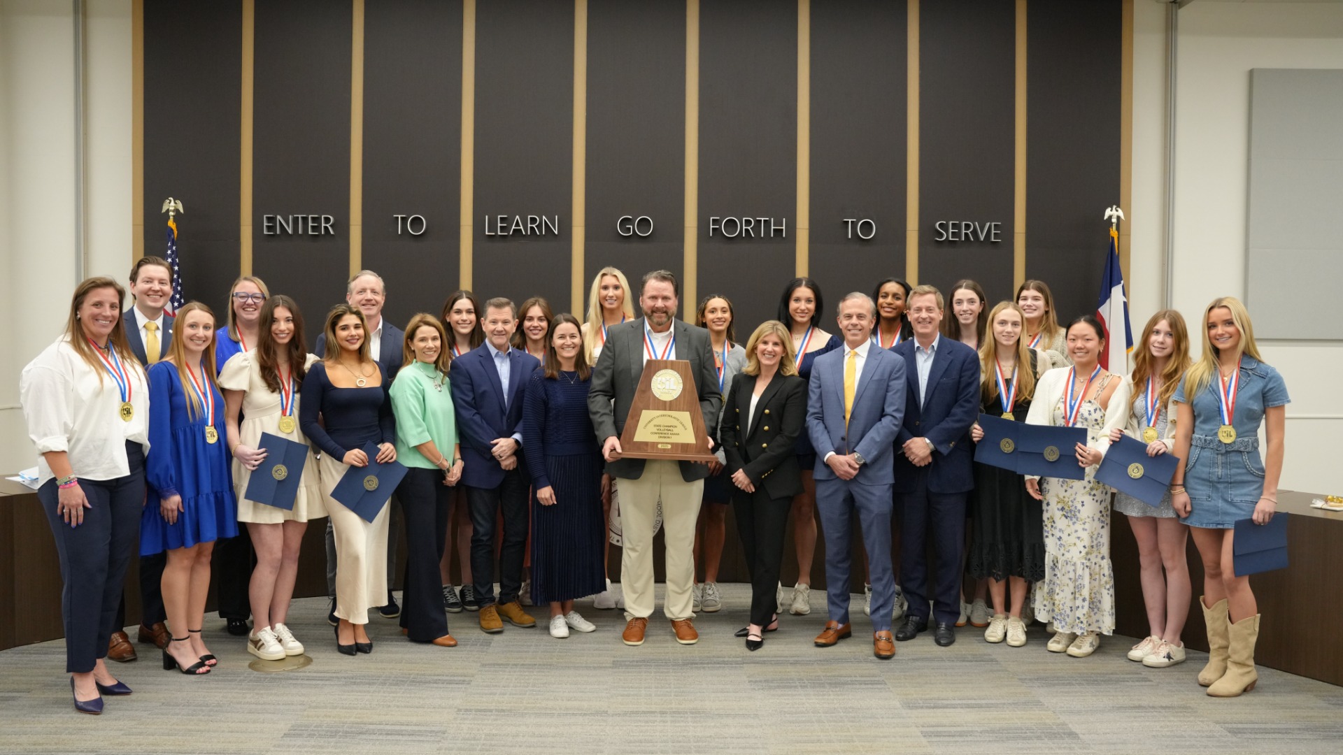 Slide 1 - Scots Volleyball Team Recognized by the HPISD School Board for Winning the Class 5A Division I State Championship