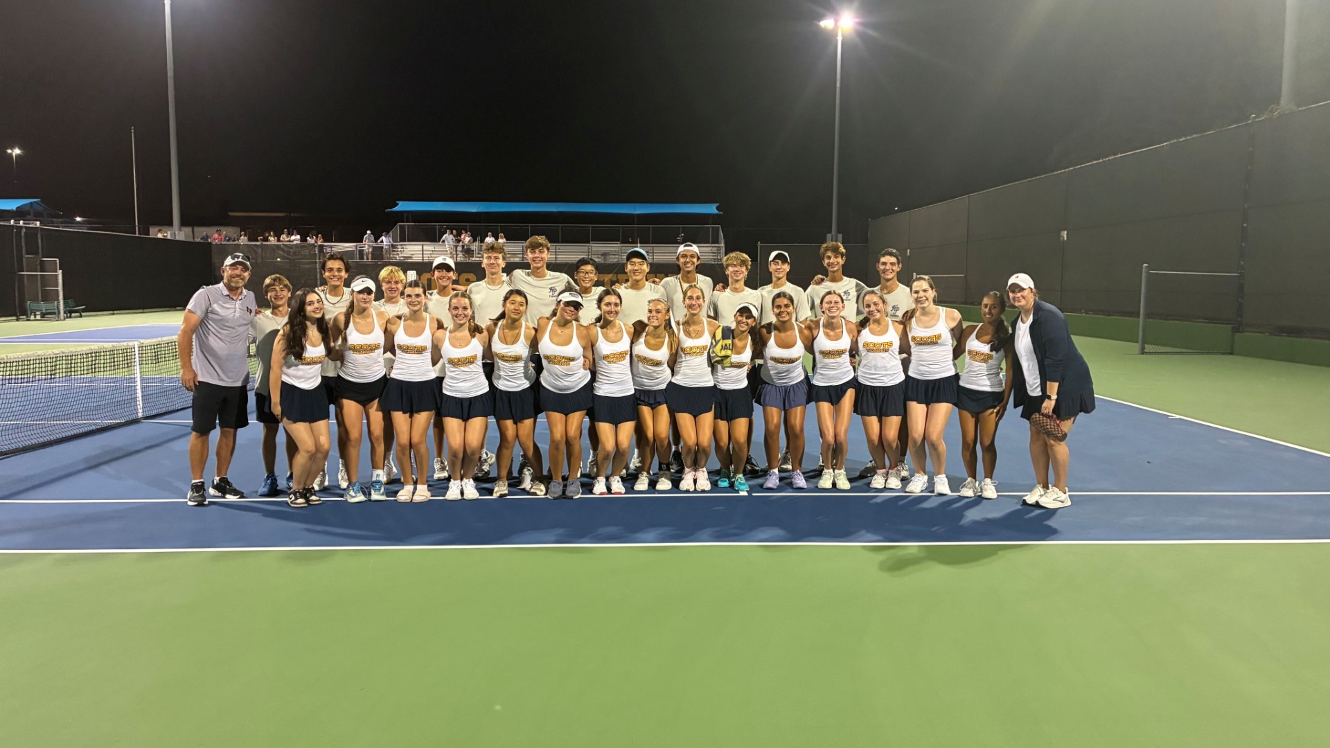 Slide 1 - Scots Team Tennis Defeat Grapevine in 1st District 12-5A Match of the Season