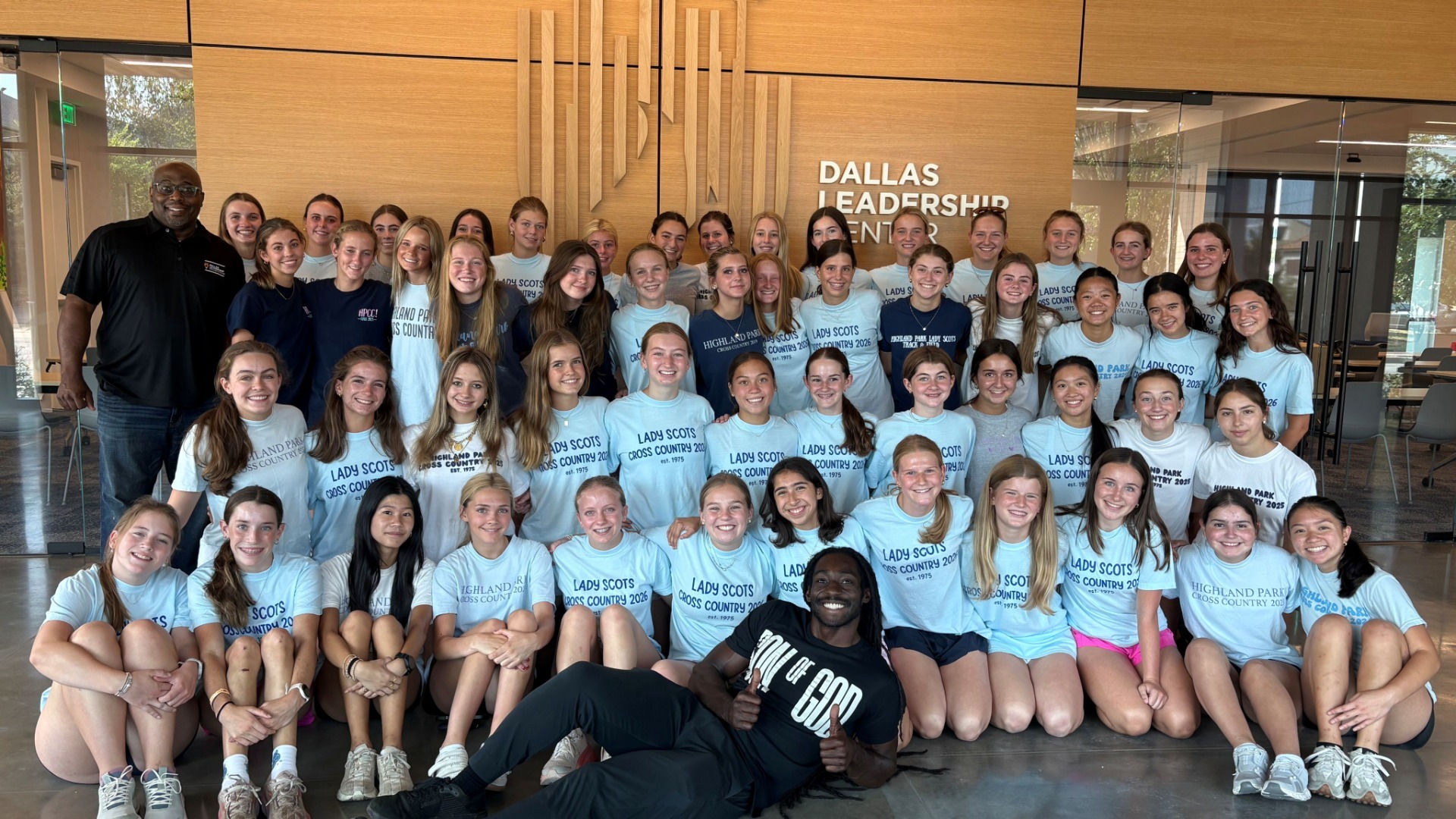 Slide 0 - Lady Scots Cross Country Team Serves the Community by Volunteering at the Dallas Leadership Foundation