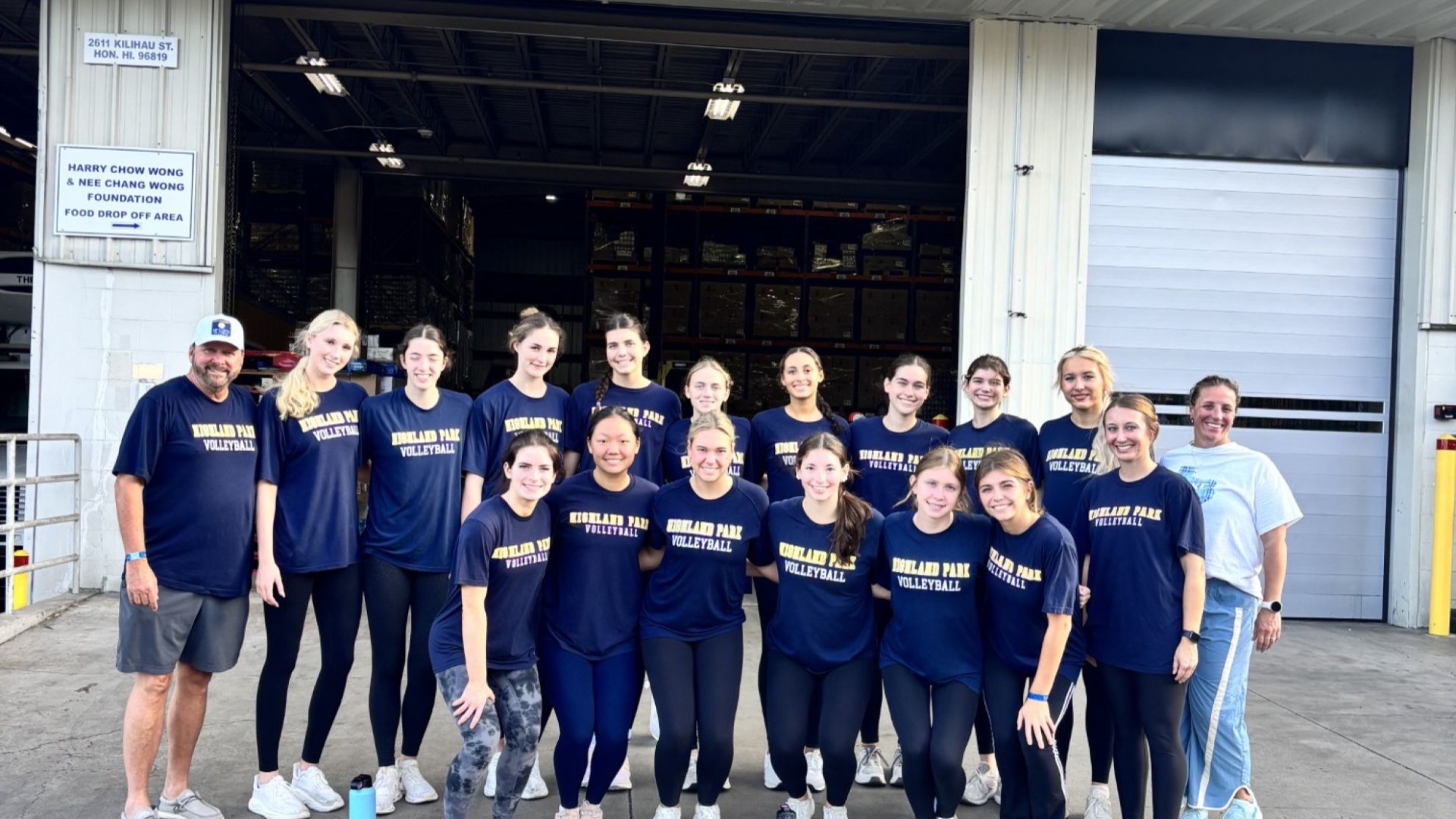 Slide 0 - Scots Volleyball Serving the Honolulu Community by Helping at the Hawaii Food Bank