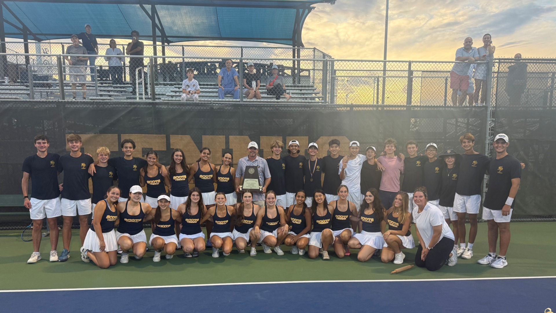 Slide 0 - Scots Team Tennis Wins District 12-5A Championship 