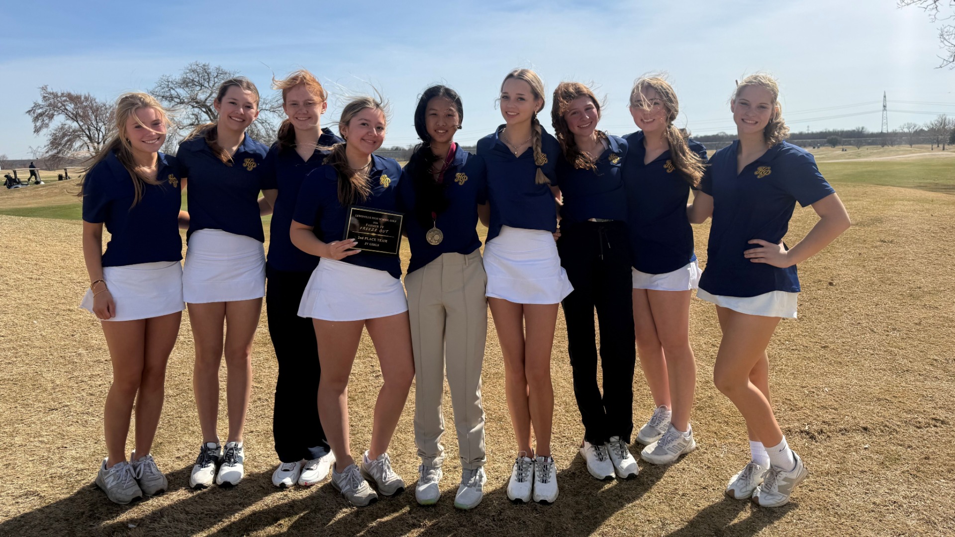 Slide 0 - Lady Scots JV1 and JV2 Golf Teams Compete Well at the Lewisville Freezeout Tournament