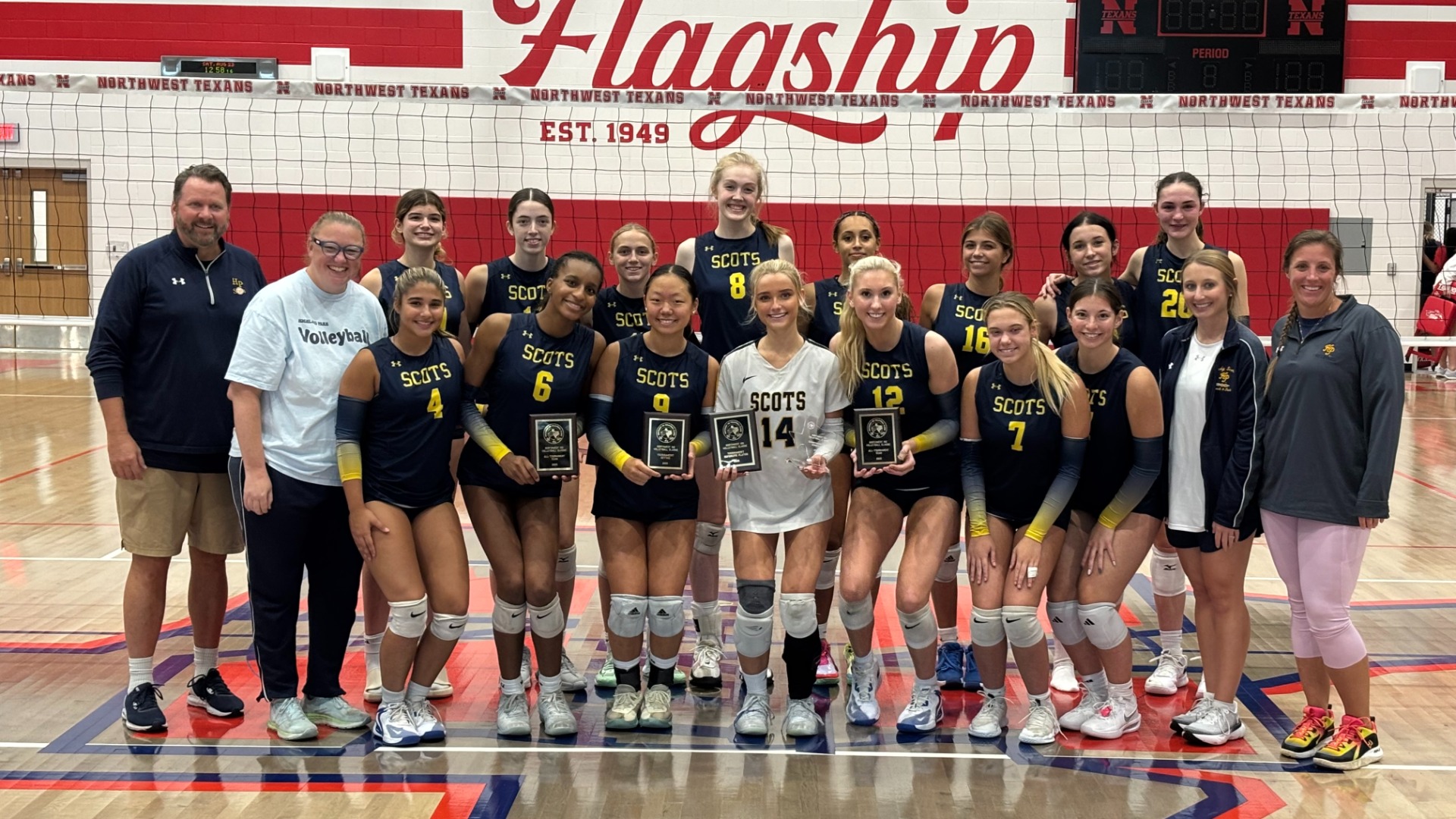 Slide 6 - Congratulations to the Varsity Scots Volleyball Team as they Placed 2nd at the Northwest ISD Tournament