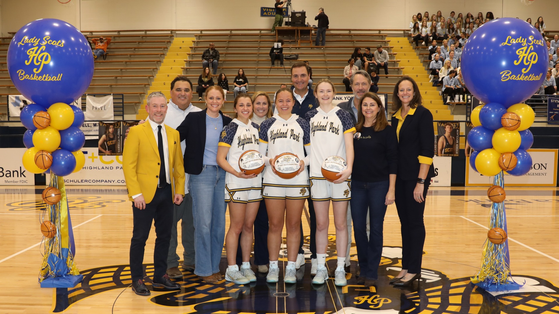 Slide 1 - Lady Scots Varsity Basketball Team Honors Seniors at Senior Night