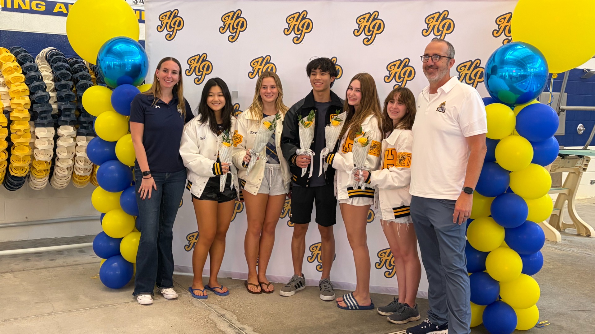 Slide 3 - Water Polo Seniors Honored at Senior Night