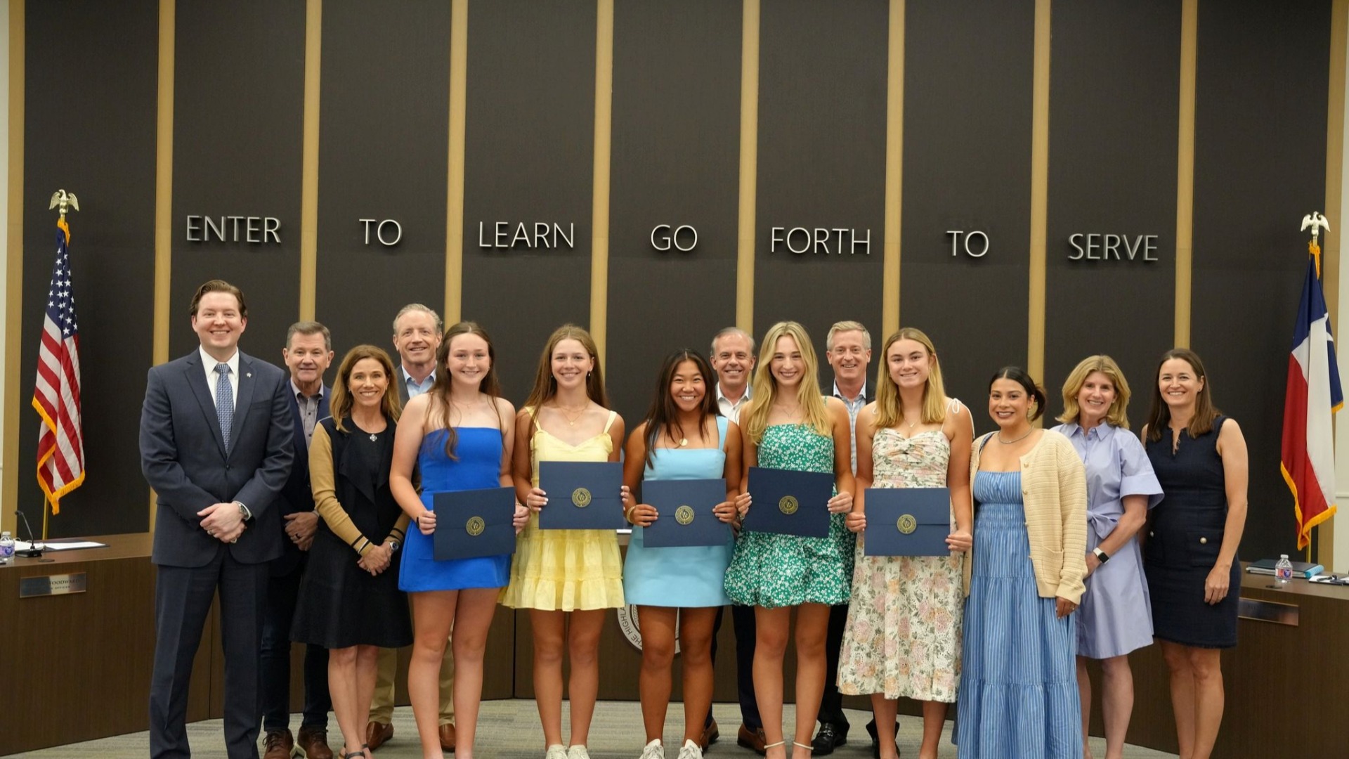 Slide 2 - Lady Scots Golf Team Recognized by the HPISD School Board for Placing 7th at the UIL Class 5A State Championships