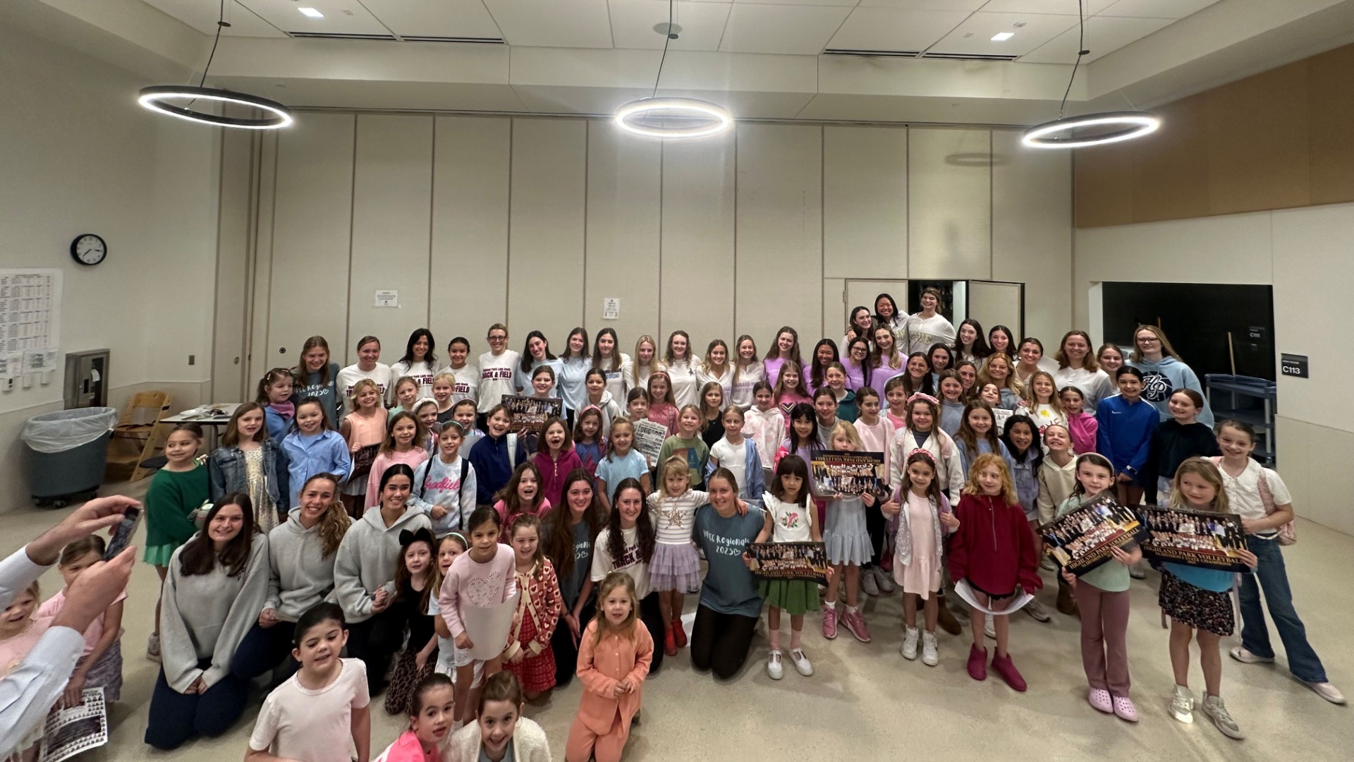 Slide 0 - Lady Scots Captains Visit the Bradfield Dad/Daughter Breakfast