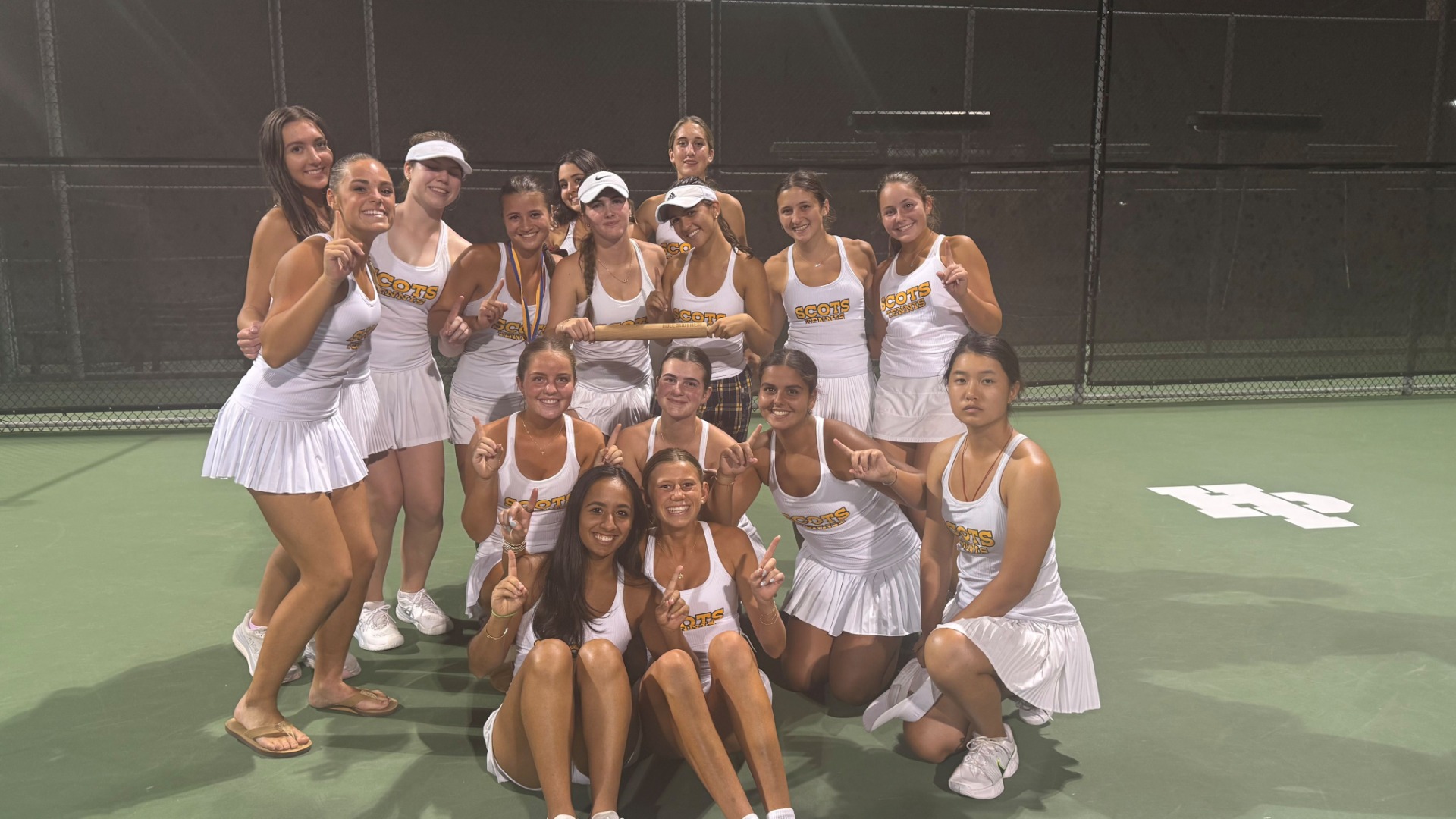 Slide 3 - Scots Team Tennis Defeats Lake Travis 