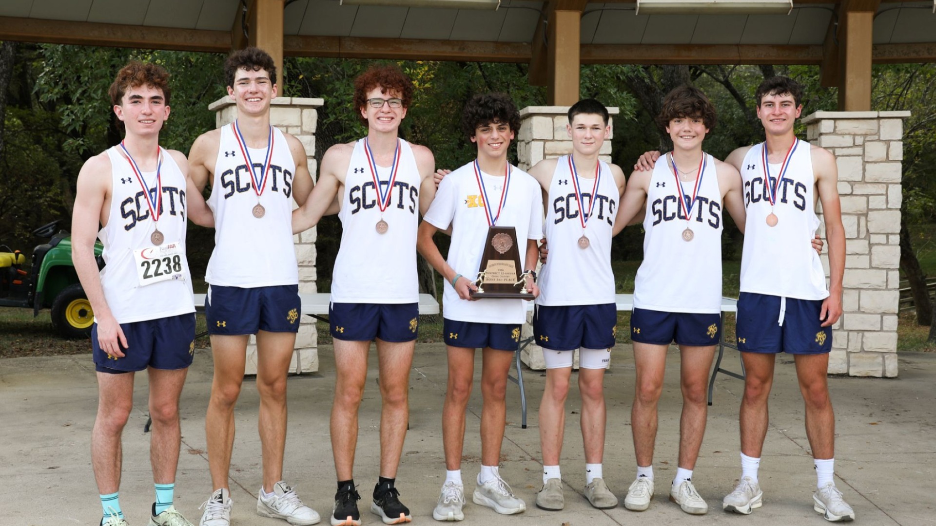 Slide 1 - Varsity Running Scots Place 3rd at the District 12-5A Championships - Congratulations!