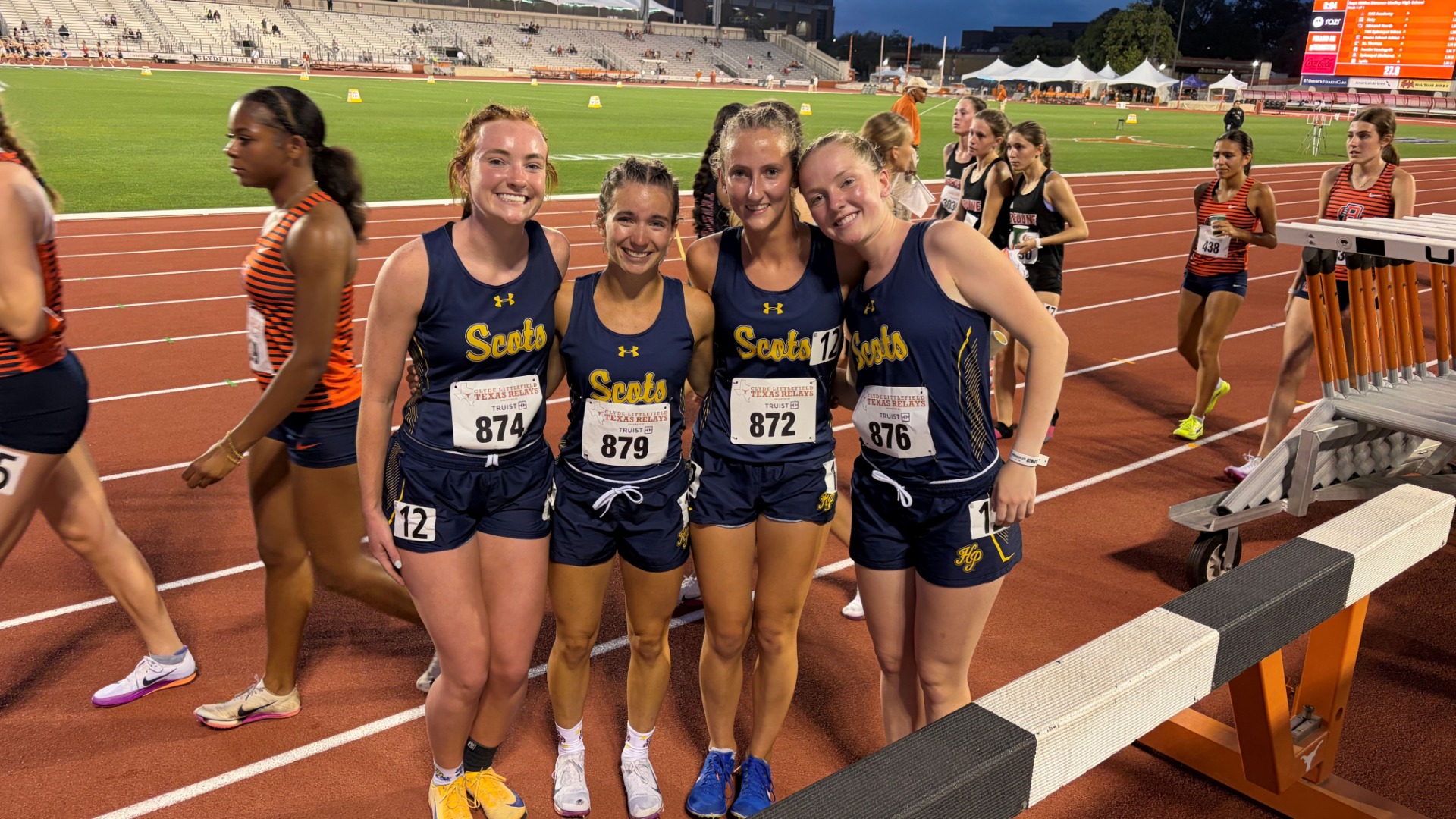 Slide 0 - Lady Scots Track & Field - Distance Medley Relay Sets New School Record - 12:17.72
