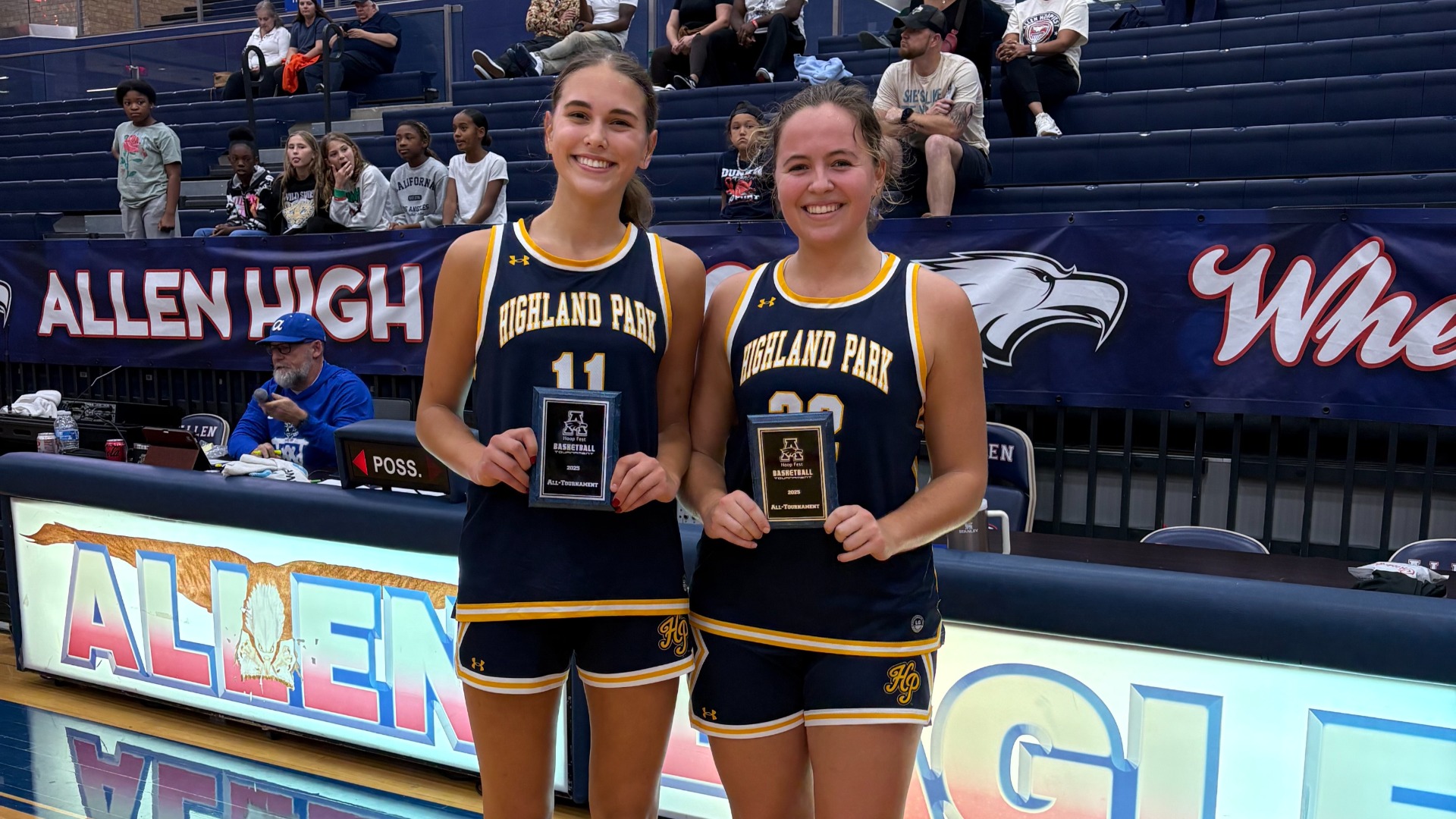 Slide 3 - Junior Ellington Heis and Senior Captain Cate Young Selected as All-Tournament at the Allen Hoopfest Tournament