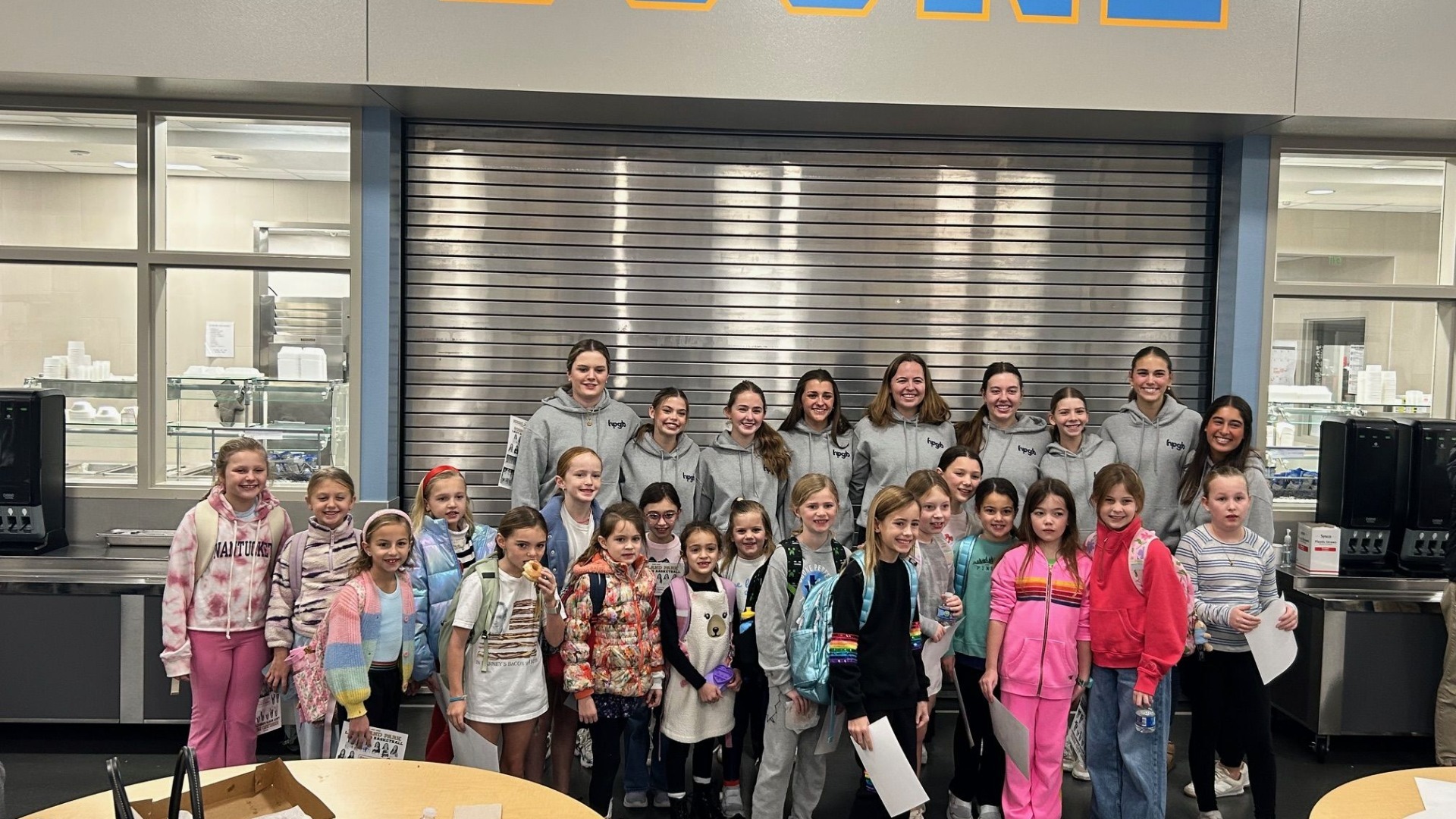 Slide 5 - Lady Scots Varsity Basketball Team Visits the Boone Elementary Dad/Daughter Breakfast