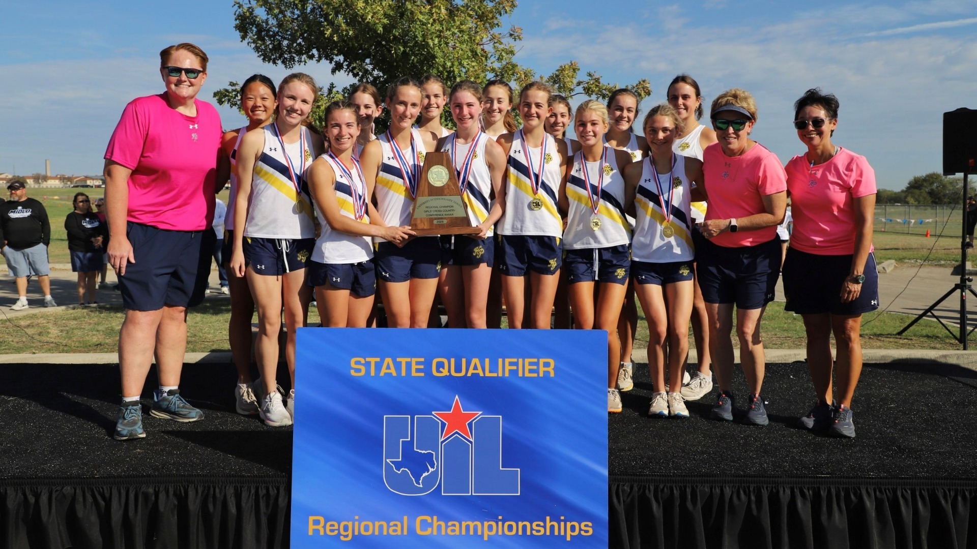 Slide 0 - Lady Scots Varsity Cross Country Team Wins the Region II-5A Championship