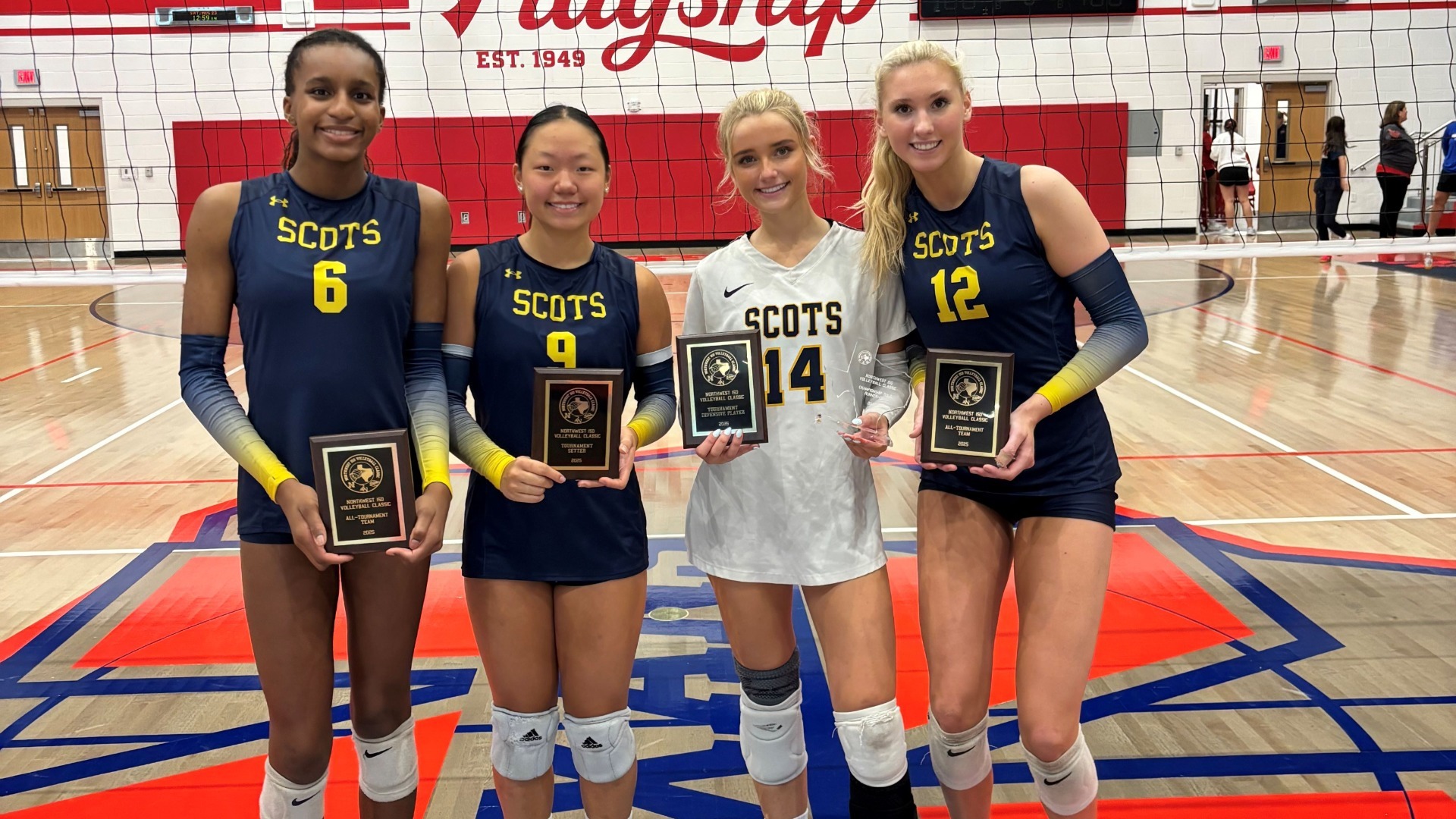 Slide 5 - Congratulations to the Northwest ISD All-Tournament Selections - Brooklyn Bailey, Anna Lee, Captain Gigi Whann, and Sarah Floyd
