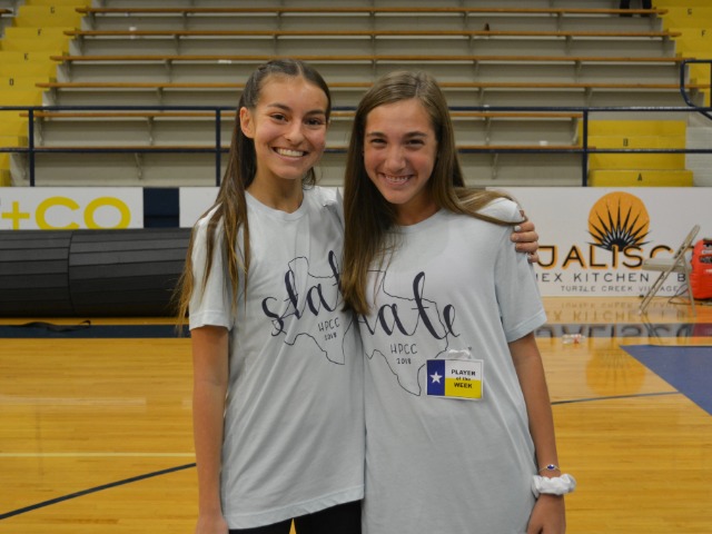 2018 UIL Class 5A State Runners of the Week - Sophomore Sophia Oliai and freshman Alli Grace Ott