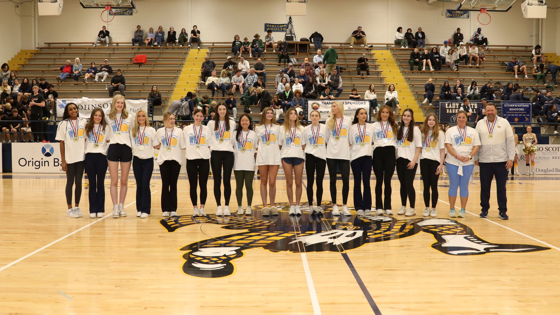 Slide 0 - Scots Varsity Basketball Team Honors the Highland Park UIL Class 5A Division I State Volleyball Champions