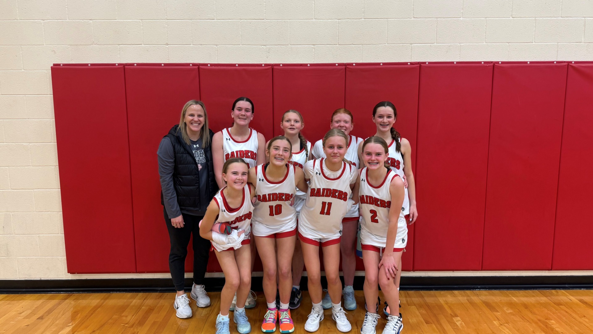 Slide 1 - Lady Raiders 8th B Basketball Team Competes Well in District Tournament