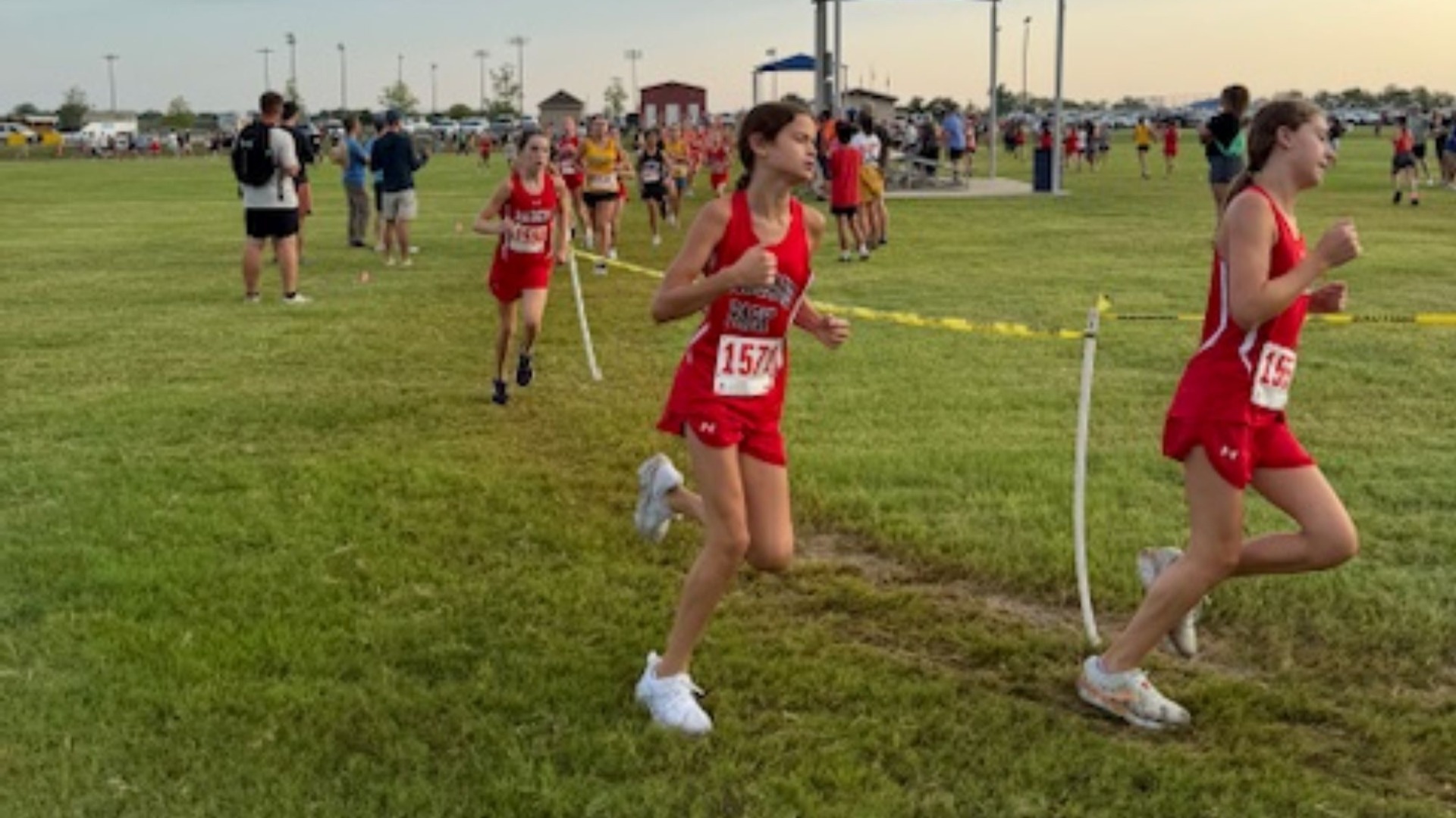 Slide 0 - 7th & 8th Girls Cross Country Team Places 1st at Kaufman Run With The Lions Meet