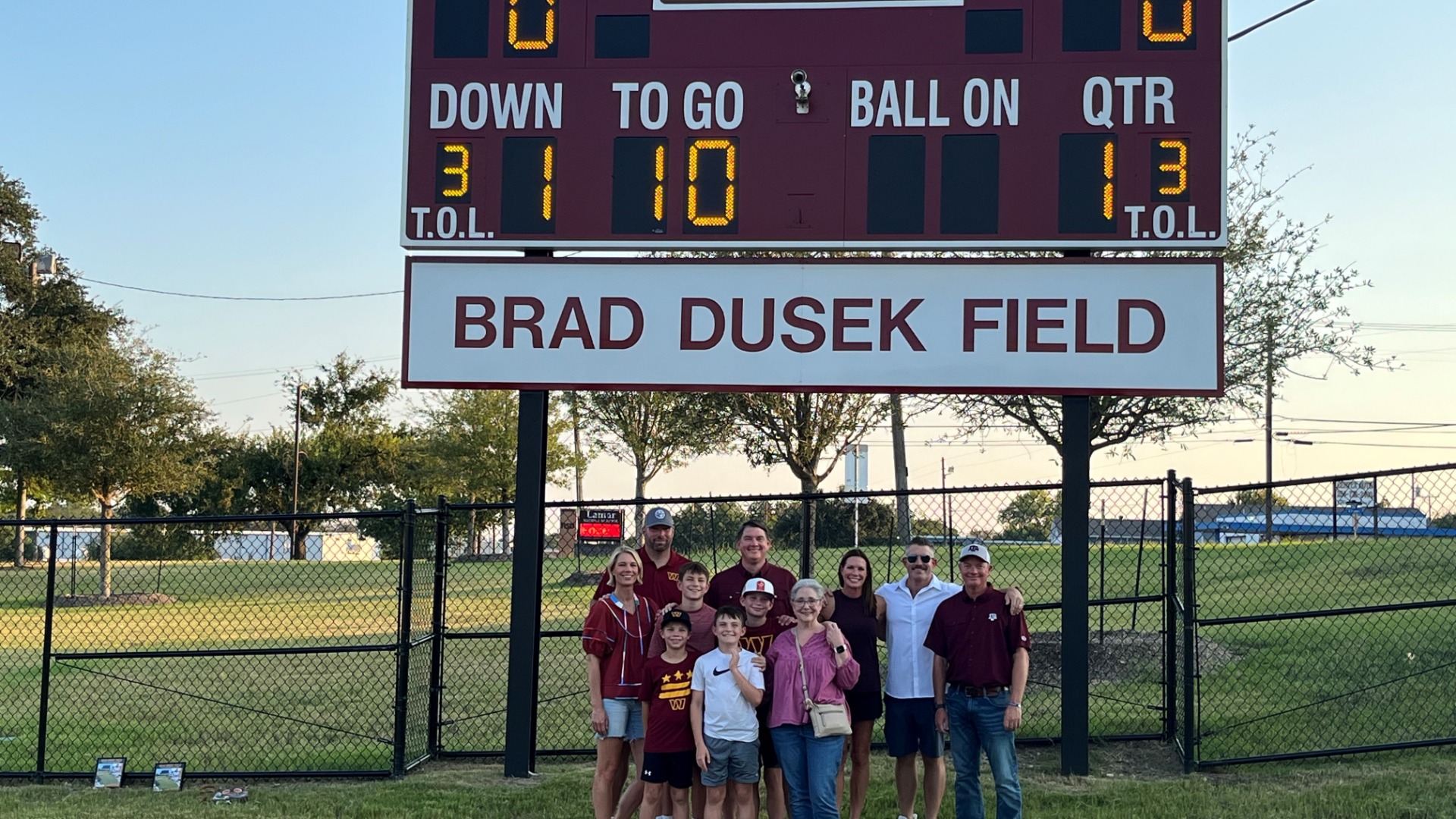 Slide 0 - TEMPLE ISD RENAMES LAMAR MIDDLE SCHOOL FIELD AFTER FORMER STUDENT, PRO FOOTBALL PLAYER BRAD DUSEK