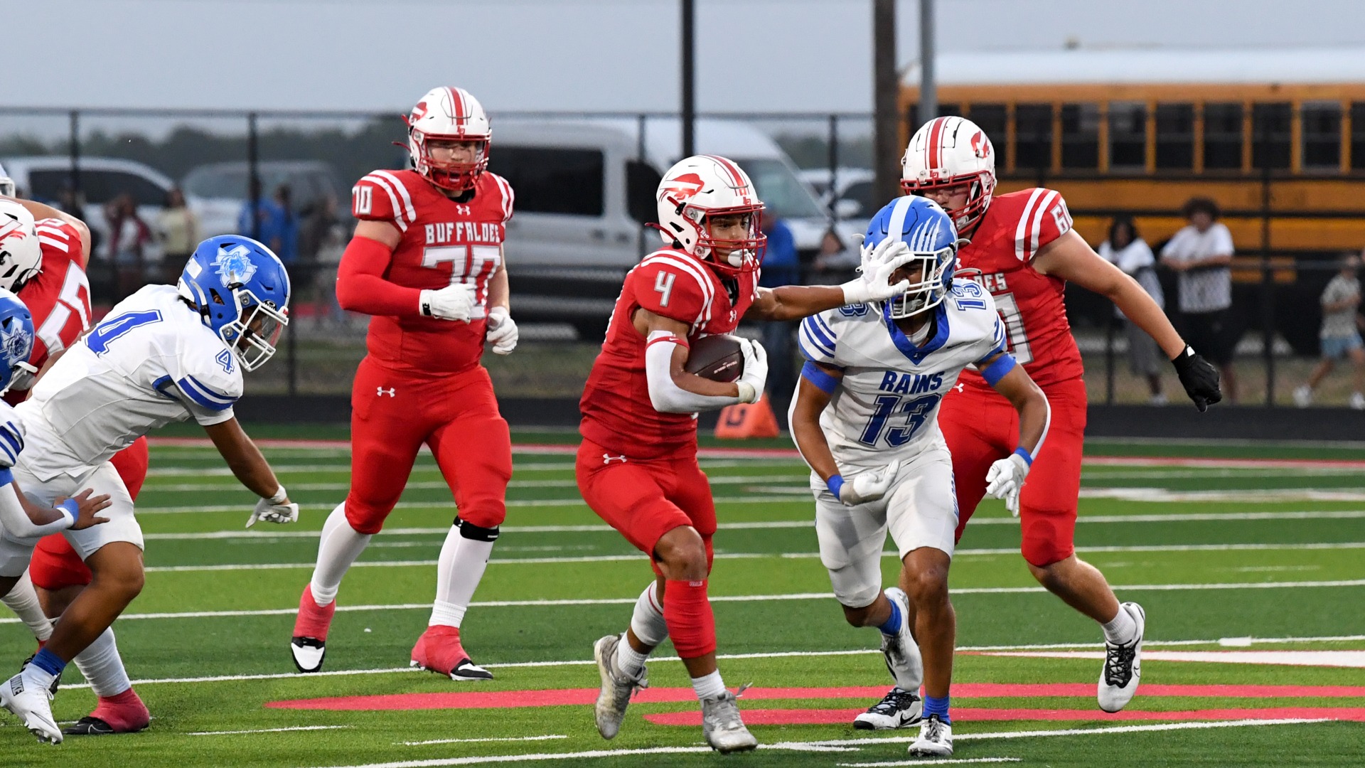LOHS Varsity football dominates the Rains Wildcats