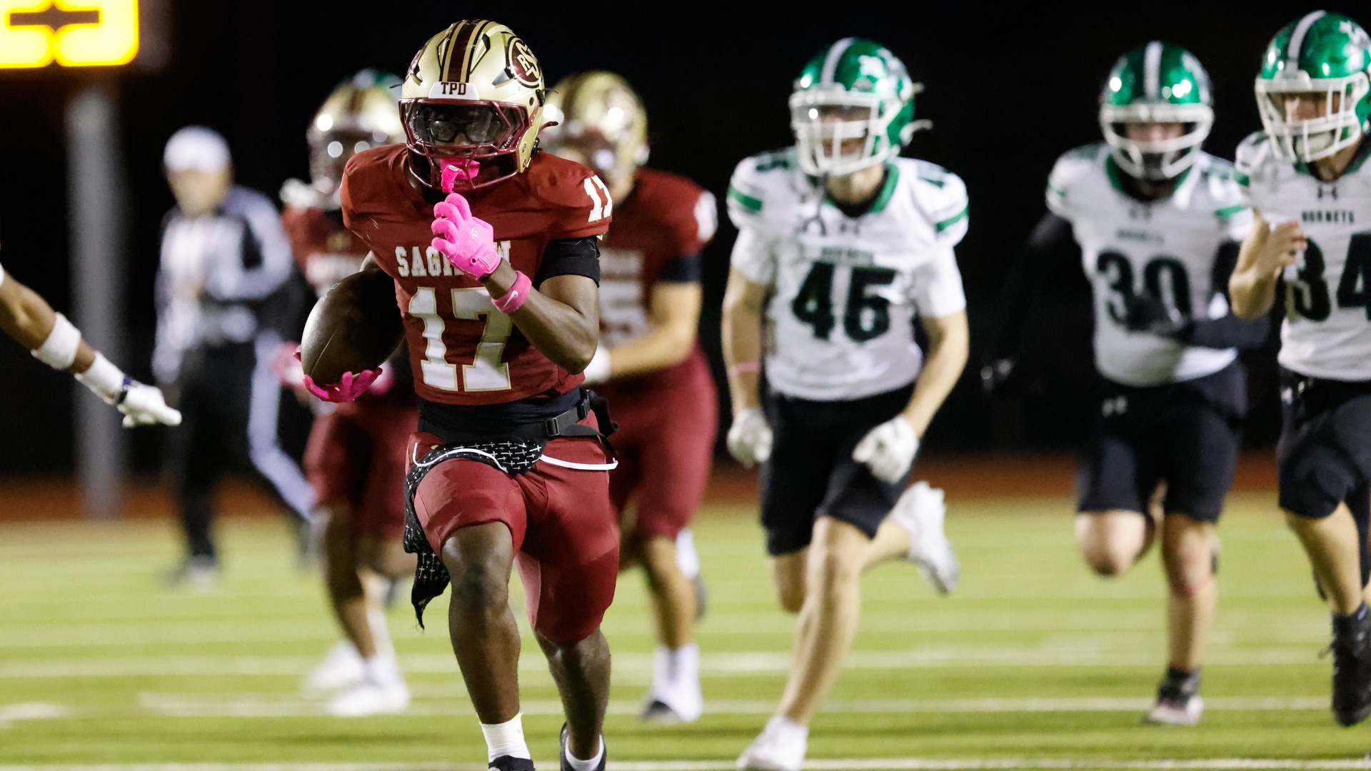 Slide 0 - SAGINAW FALLS TO AZLE IN FIERCE FIGHT
