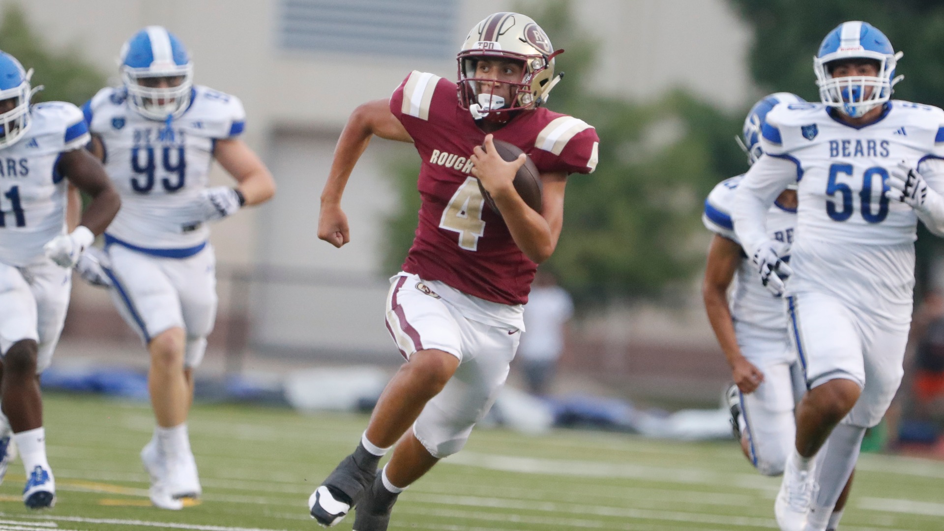 Slide 1 - ROUGH RIDERS COME UP SHORT AGAINST BREWER