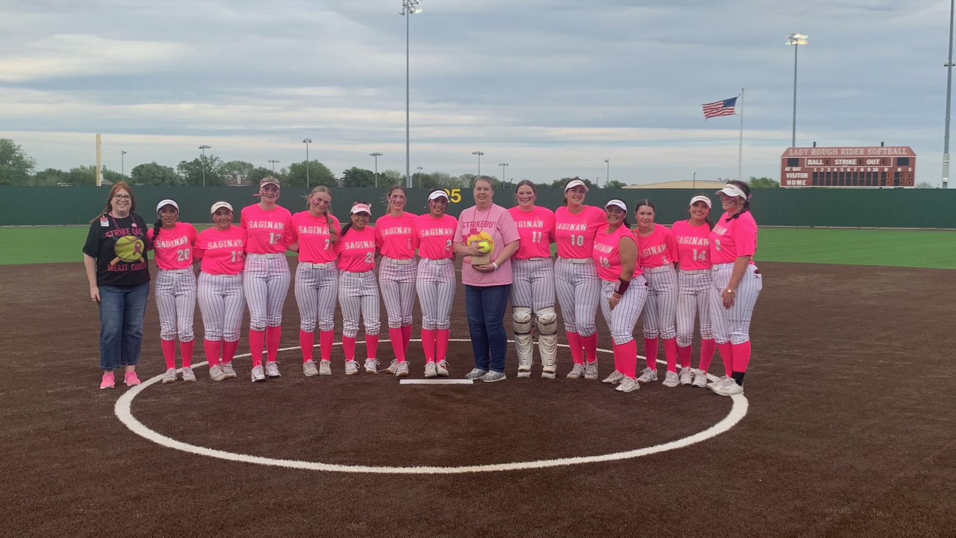Saginaw HSSlide 6 - SAGINAW'S PINK OUT GAME HONORS CANCER FIGHTERS AND SURVIVORS