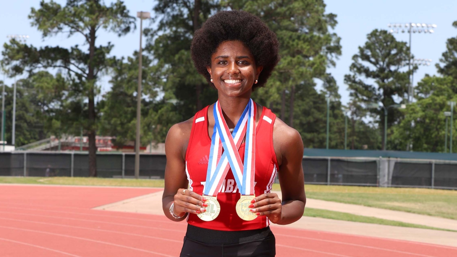 Slide 3 - 2025 State 6-A Champion in the 100 hurdles and 300 hurdles