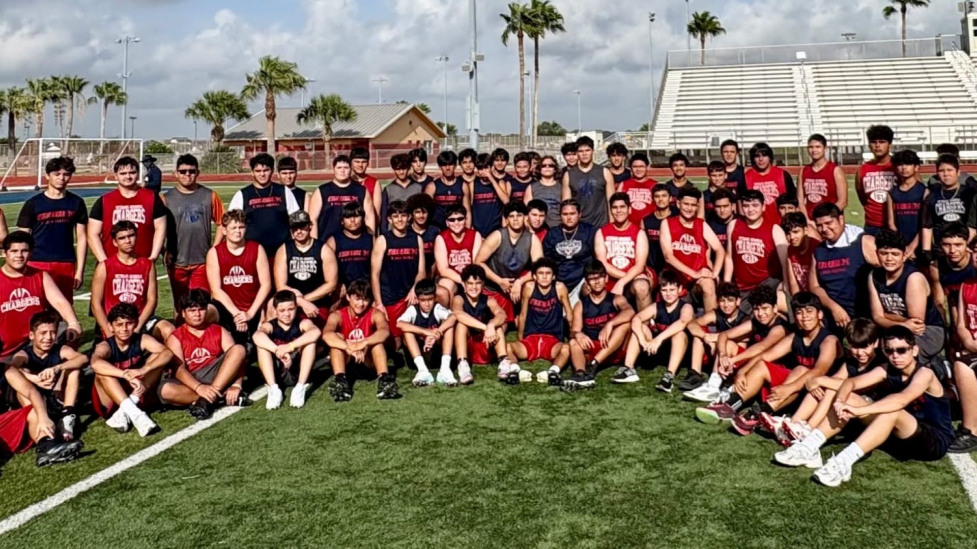 Slide 0 - Future Chargers middle school campers putting in the work! 
