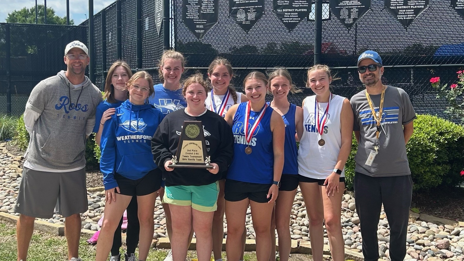 WeatherfordSlide 1 - Girls Tennis Place Second at the District Meet