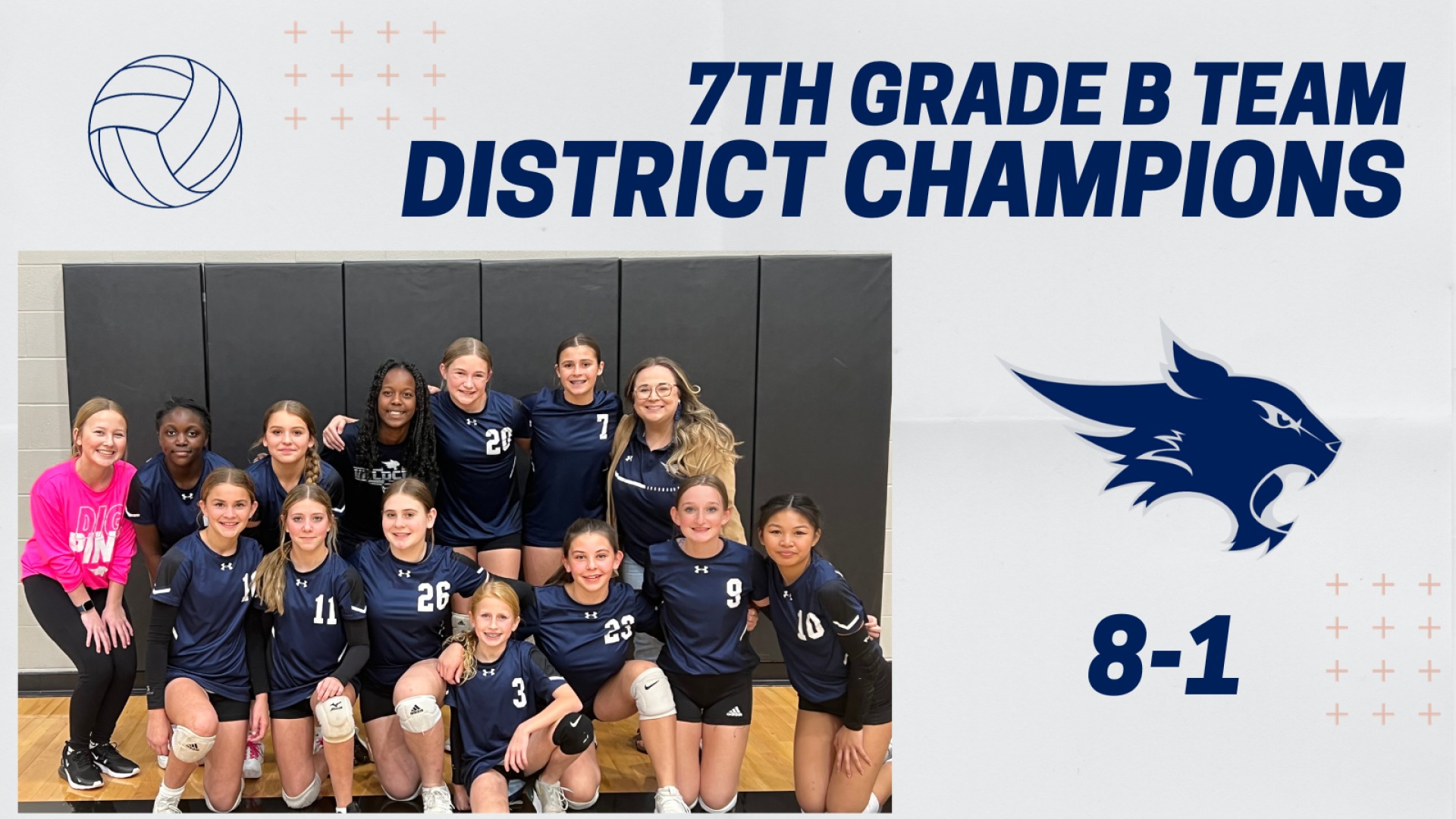 Slide 3 - 2023 7th Grade B District Champions