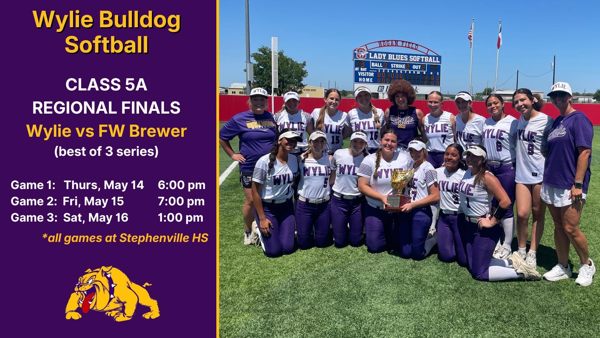 Wylie Softball Playoff Information