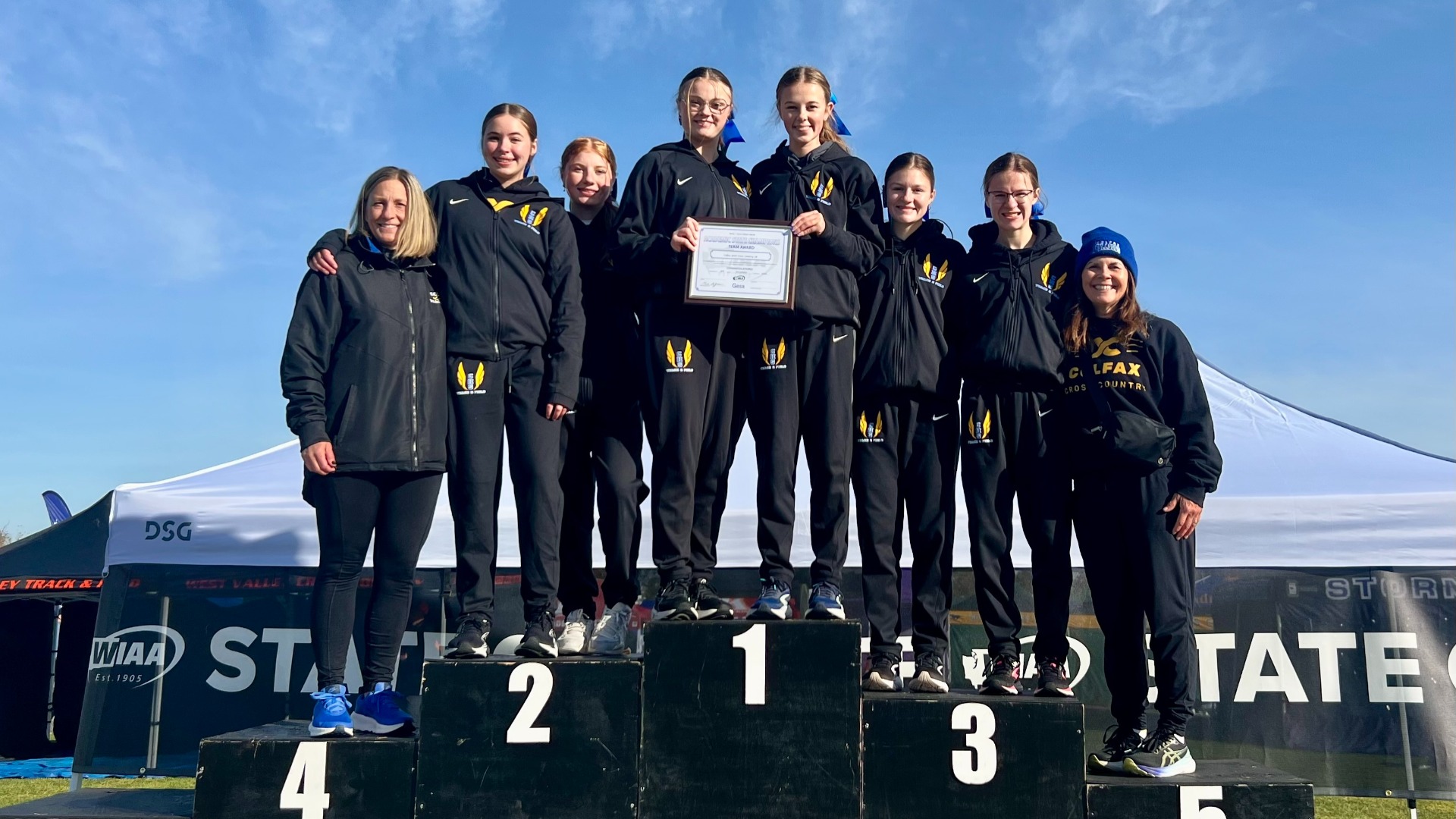 Slide 1 - 2025 Girls Cross Country Academic Award State Champions