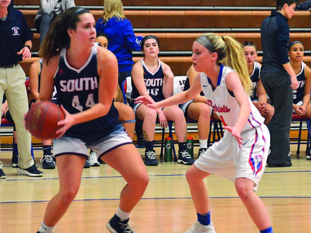 Allie Taylor looking to pass versus Wheeling Park