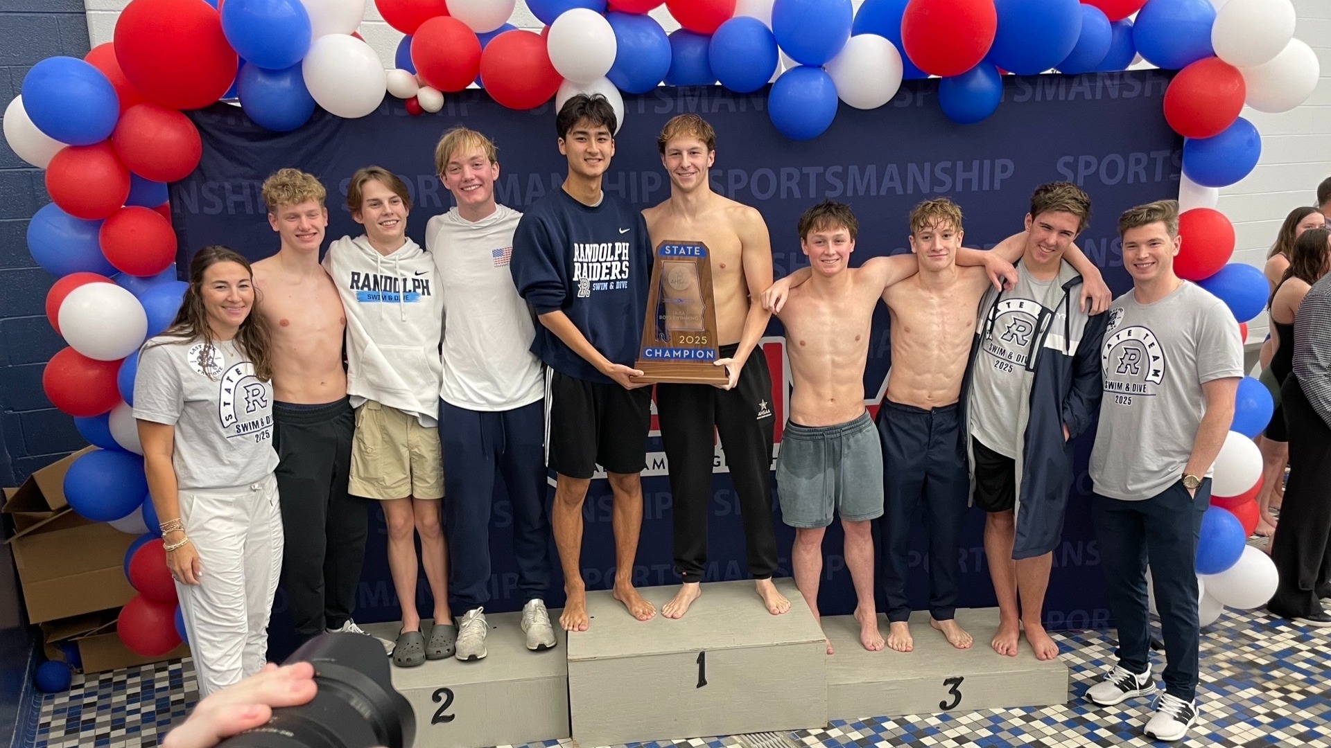 Slide 0 - Boys' Swim and Dive Team wins 1A-5A AHSAA State Championship