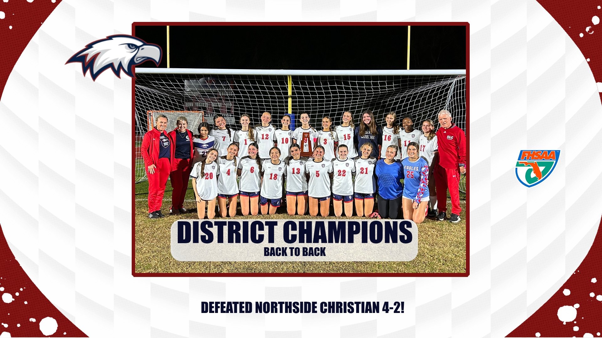 Slide 2 - EAGLES GIRLS SOCCER GO BACK TO BACK 