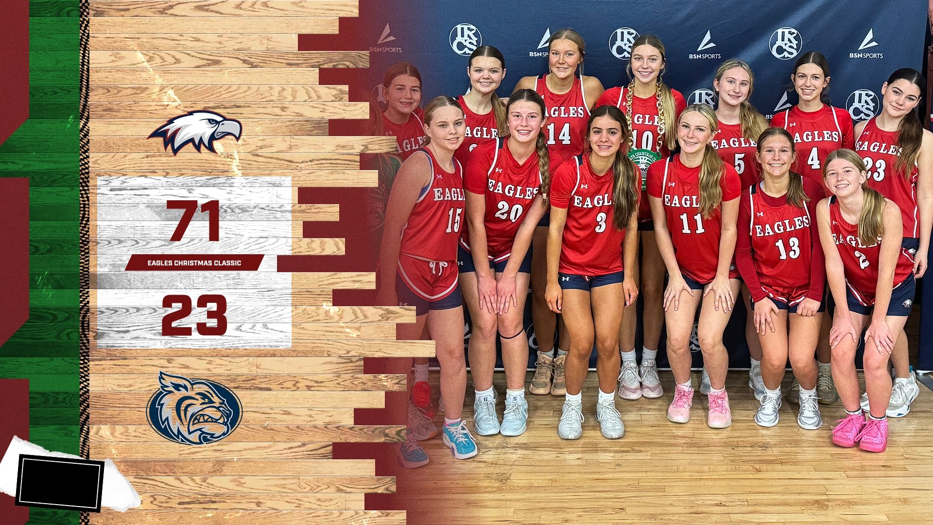Slide 4 - EAGLES GIRLS BASKETBALL GET A BIG WIN OVER ACADEMY AT THE LAKES