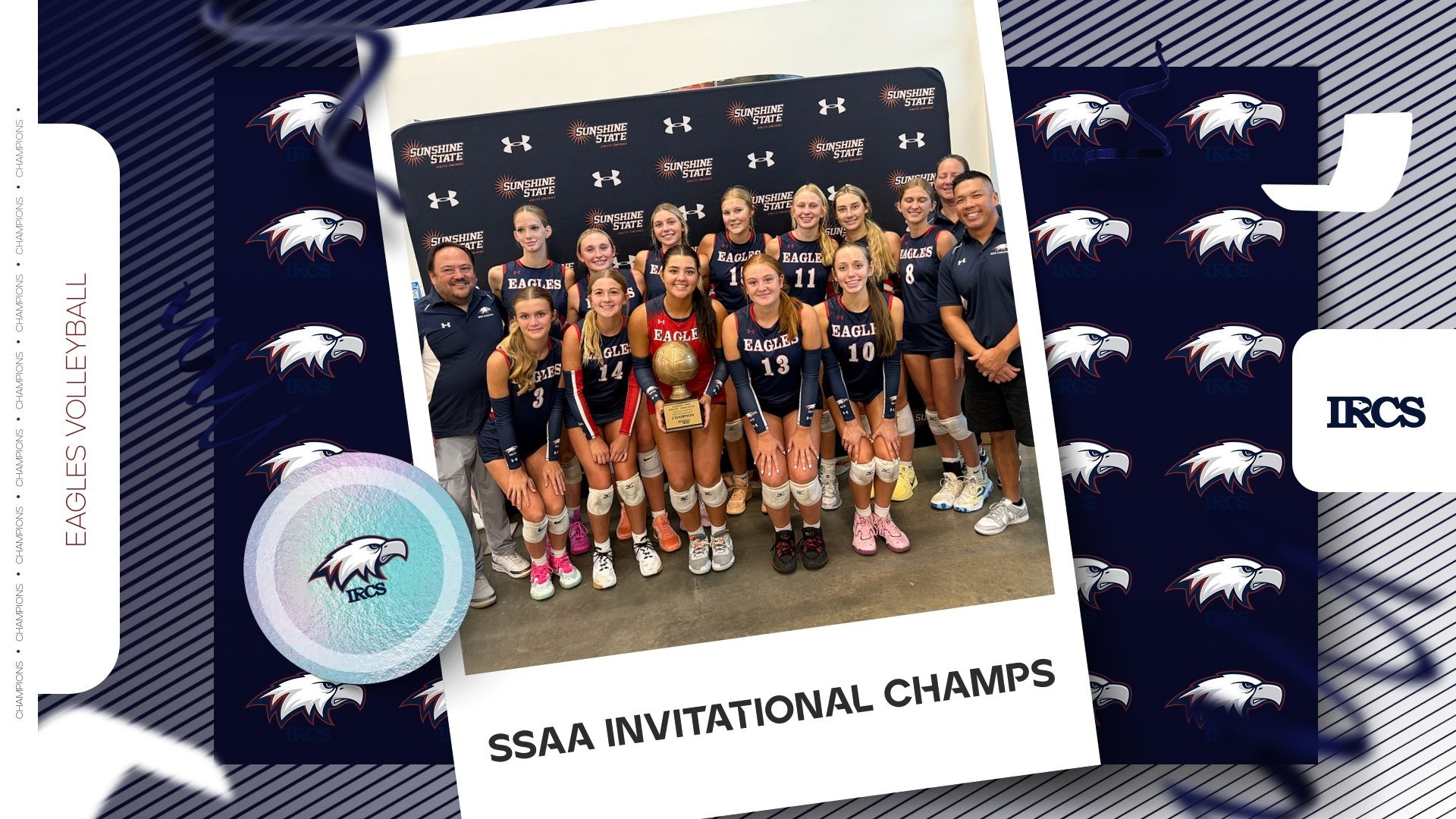 Slide 0 - Eagles Volleyball Captures SSAA Invitational Championship