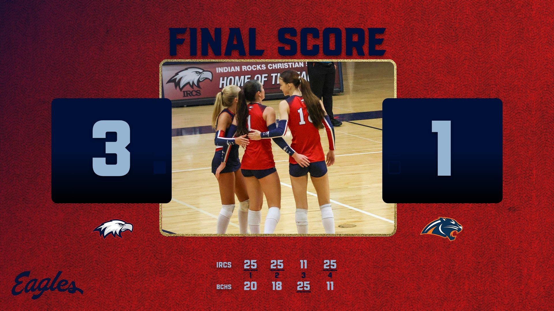 Slide 5 - EAGLES VOLLEYBALL SECURE THEIR 9TH WIN OF THE SEASON 