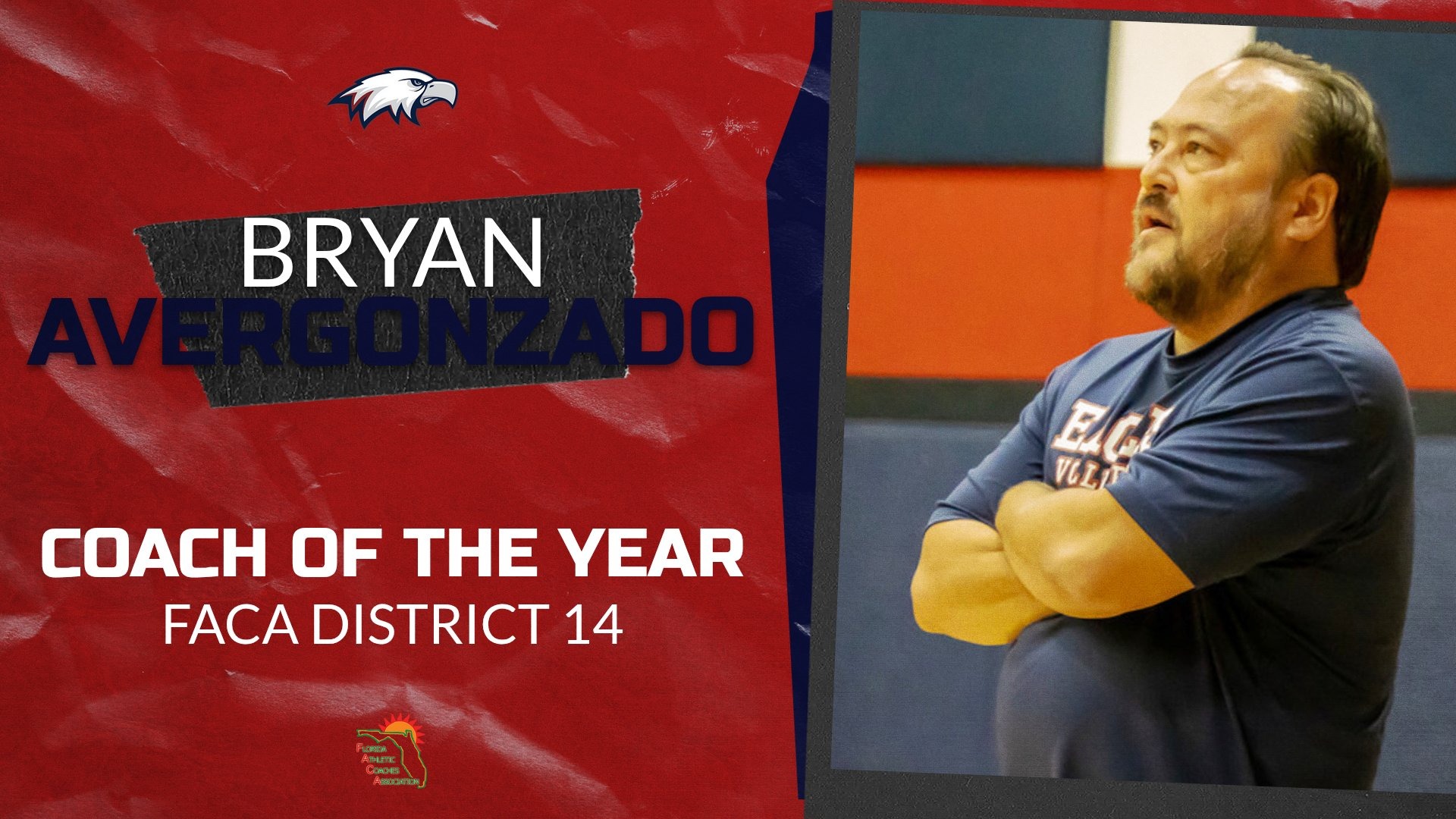Slide 9 - COACH BRYAN AVERGONZADO WIN FACA COACH OF THE YEAR 