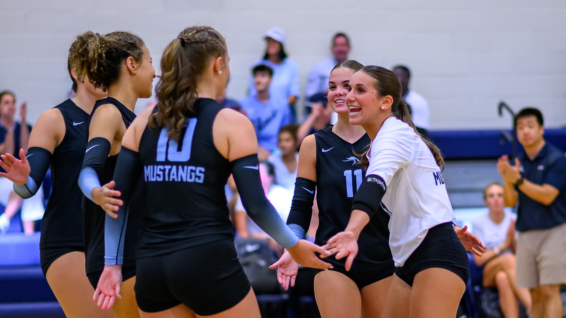 Slide 0 - Varsity Volleyball Sweeps Home Matches Against Walker and King's Ridge