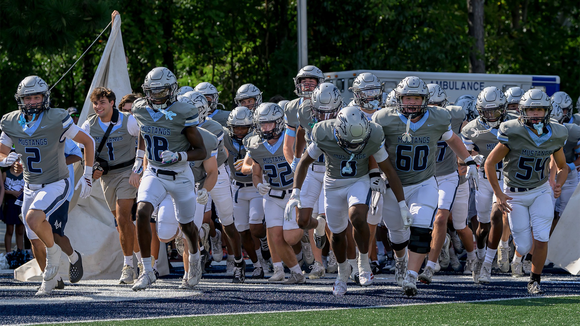 Slide 0 - VARSITY FOOTBALL ERASES EARLY DEFICIT TO DEFEAT FELLOWSHIP CHRISTIAN ON HOMECOMING, 28-14