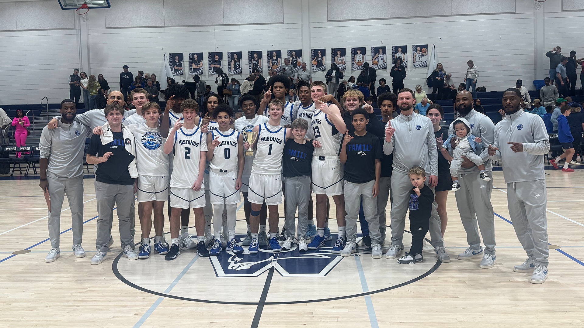 Slide 0 - REGION TOURNAMENT CHAMPS! MUSTANGS DEFEAT PAIDEIA 69-63, EARN NO. 4 SEED IN STATE PLAYOFFS