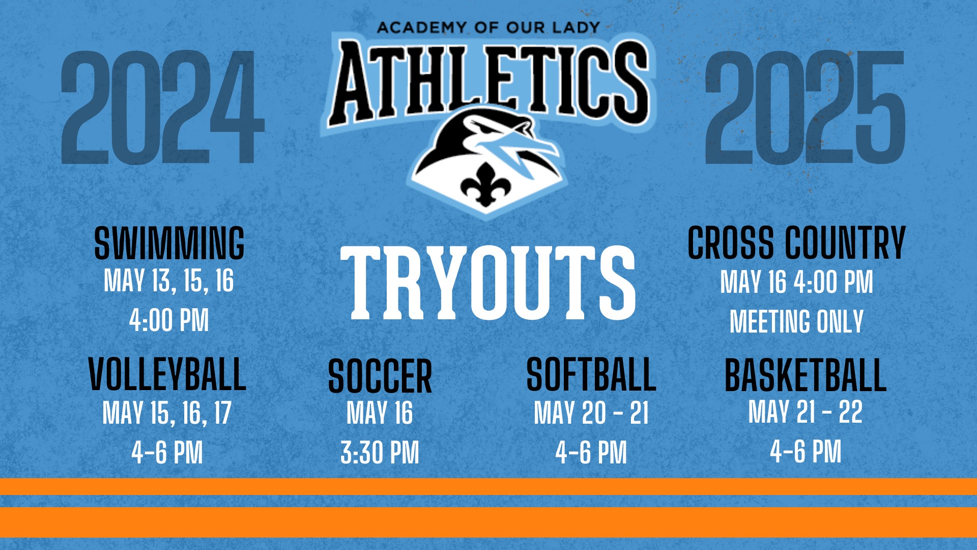 Slide 0 - 2024-2025 Tryout Dates